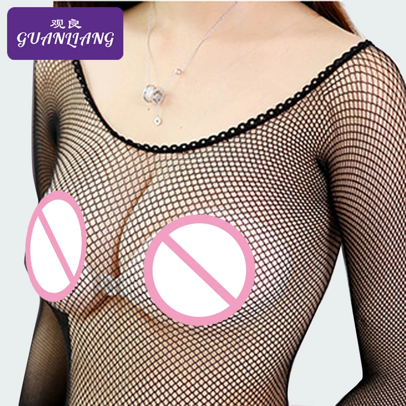 Departly Fishnet Stockings Mesh Bodysuit Teddy Pantyhose Full Body Sexy Bodysuit Fishnet Bodystocking Plus Size Lingerie Body