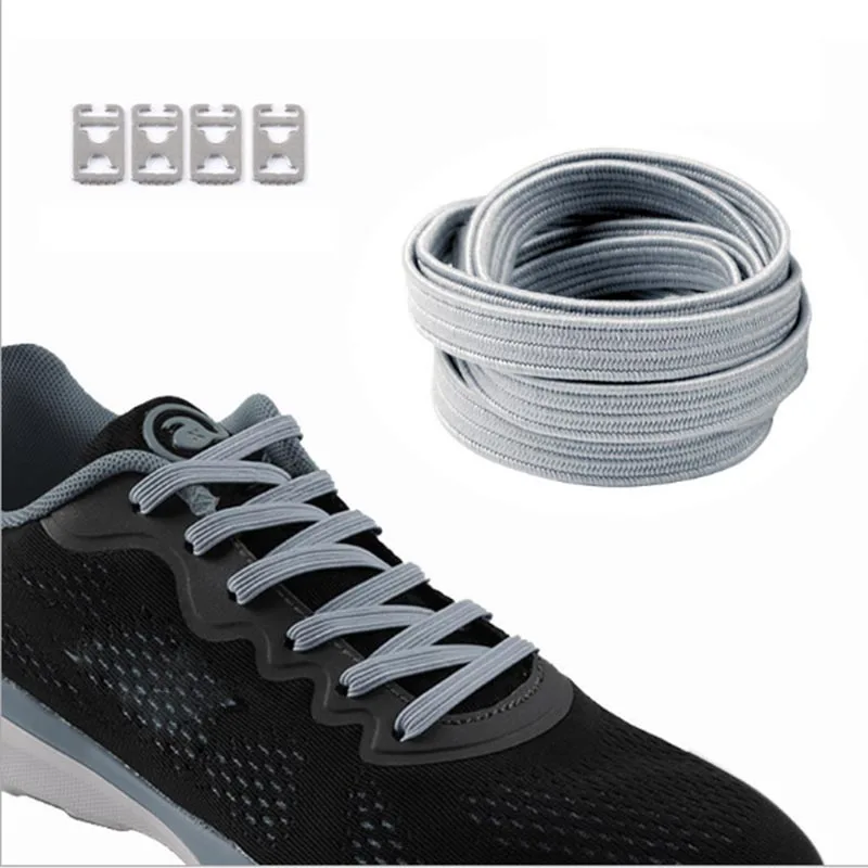 1 пара эластичных шнурков без галстука для бега/спортивных тренировок, атлетические шнурки для обуви DIY для детей, цветные ленивые шнурки