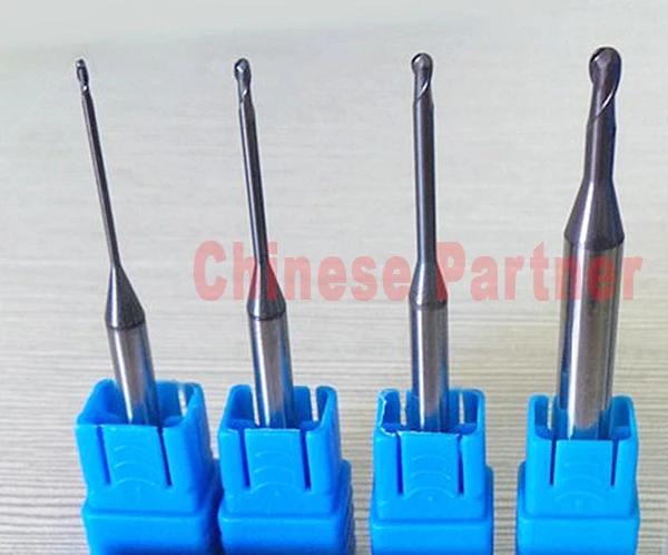 5Pcs 2mm Solid Carbide Long neck 10mm Square Nose End Mill Set for CNC Machine