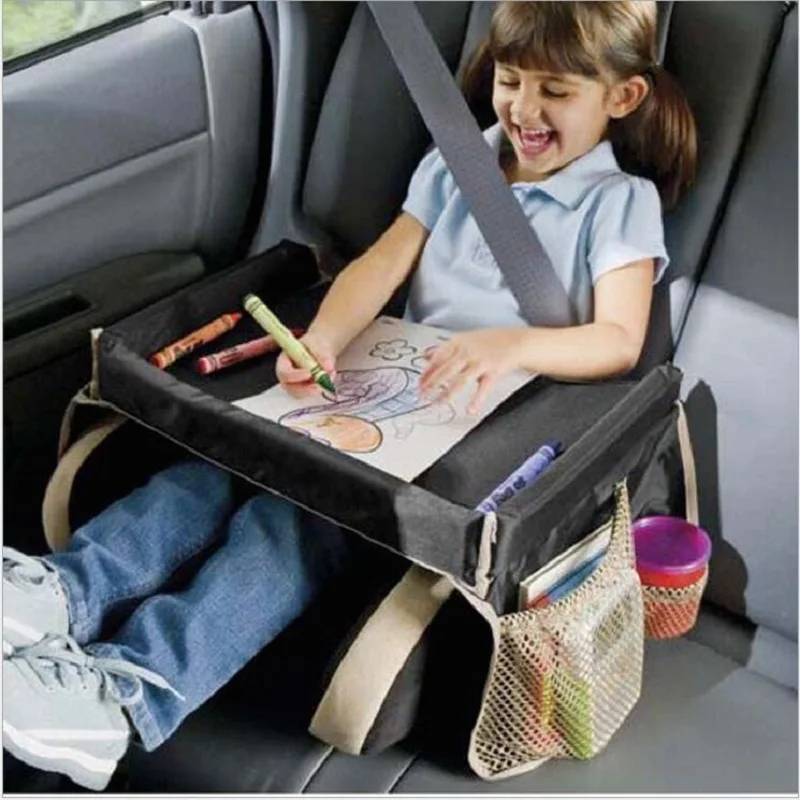 Детское автомобильное сиденье, детский стол, лоток для хранения, коляска, детская игрушечная еда, держатель для воды, настольный детский портативный стол для автомобиля, 40*32 см