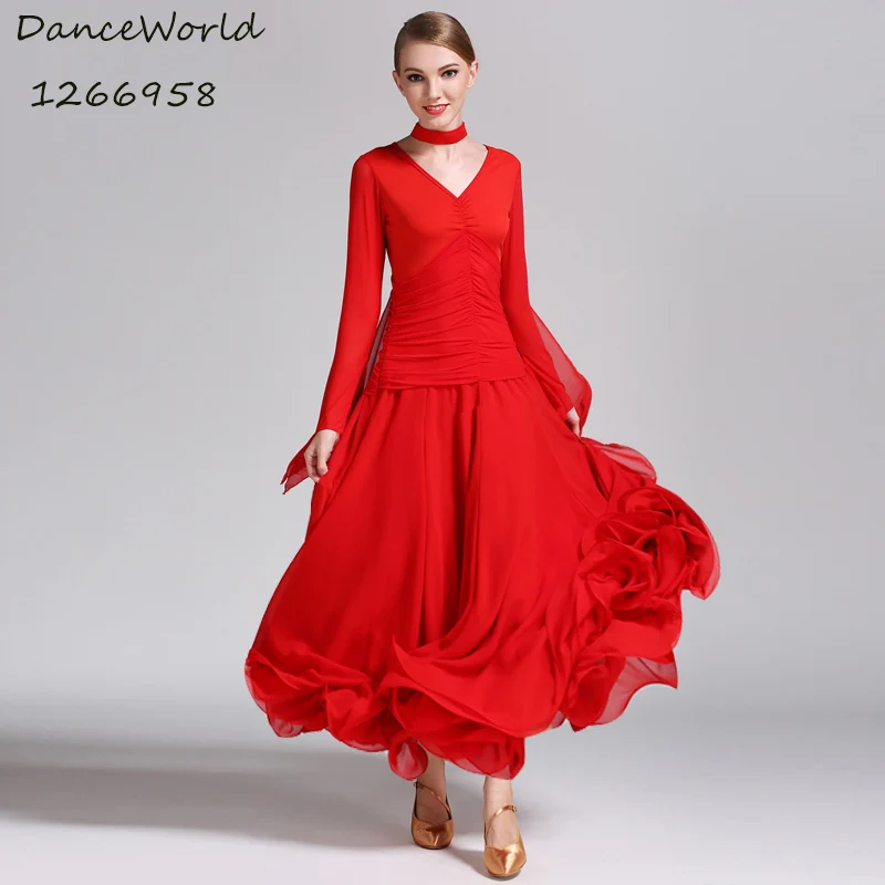 Сексуальное женское платье для вальса белое черное красное|waltz dress|ballroom dance competition
