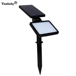 Tanbaby 48 светодио дный светодиодный солнечный свет 5 Режим Ландшафтное освещение открытый безопасности прожектор настенный светильник для