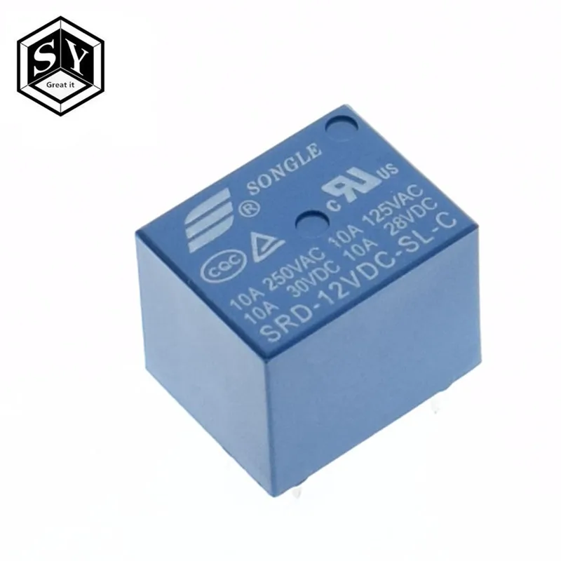 

1PCS Great IT SRD-12VDC-SL-C PCB Type 12V DC SONGLE Power Relay