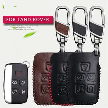 

Genuine Leather Men Women Car Key Case Cover Bag Keychain For Land Rover Freelander 2 3 Range Rover A8 A9 Discovery 2 Key Case