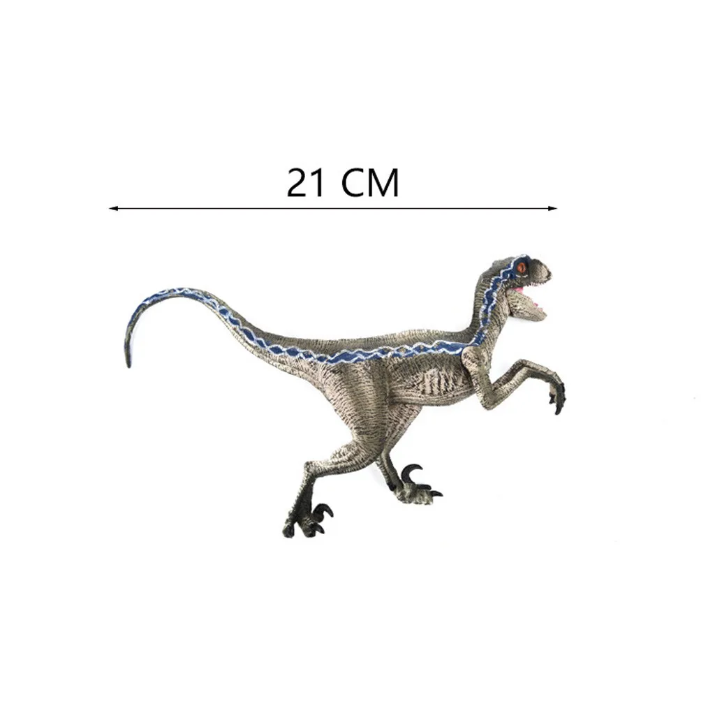 Синий Velociraptor динозавр фигурка животного модель игрушки коллектор