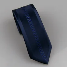 Lammulin Галстуки мужской костюм шеи темно-синий галстук-бабочка с синими вертикальными полосками галстук микроволокнистый ЖАККАРД ГРАНИЦЫ Дизайн Тощий галстук 6 см
