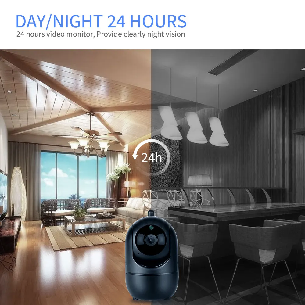 Камера видеонаблюдения 1080P 720P беспроводная IP камера Wifi интеллектуальное автоматическое отслеживание безопасности дома человека Ipcam Wifi Видеонаблюдение ИК
