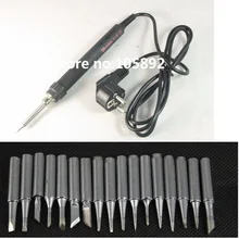 Черный ds60t ЖК-дисплей Регулируемая температура цифровой электрический паяльная станция+ 17/шт паяльной заменить HAKKO 936 паяльная станция