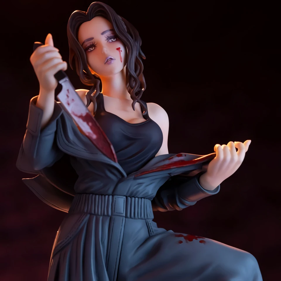 

Tronzo HORROR Movie Halloween Michael Myers Female PVC Sexy Figure Scary Girls Collection Figurine Model Toys Gift For Halloween