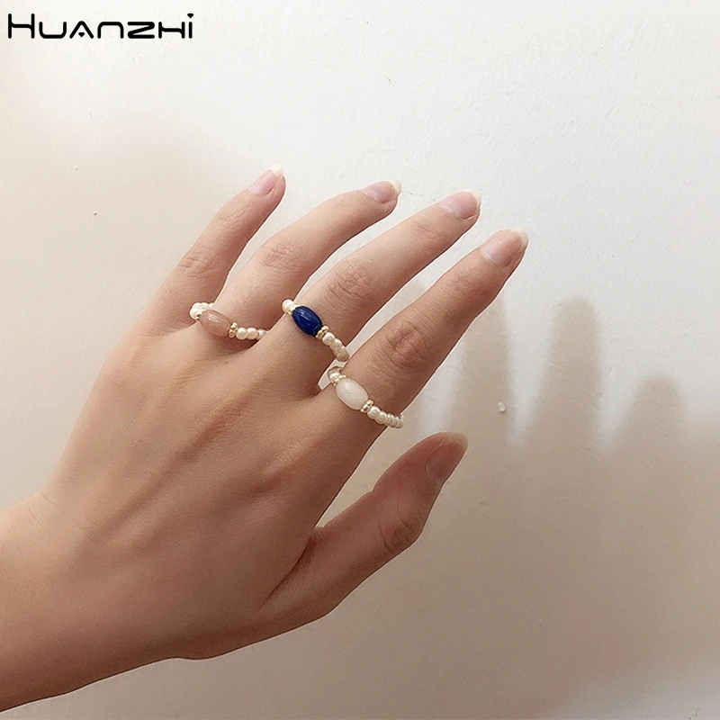 HUANZHI 2019 новые корейские простые цветные опаловые геометрические круглые