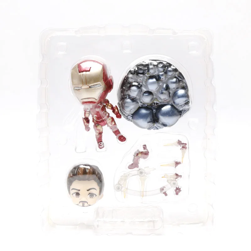 10 см игрушки Marvel Nendoroid 1037 Мстители эндшпиль Железный человек паук ПВХ Фигурка Железный Паук супер герой Коллекционная модель - Цвет: 543 ironman no box