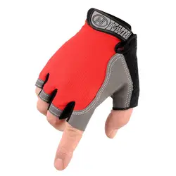 Дышащие противоскользящие Велоспорт Горный велосипед мотор Спорт гель половину пальца перчатки