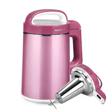 Розовый автоматический машина для производства соевого молока прибор для приготовления соевого молока блендеры пищевой нержавеющая сталь, легкий чистый с мульти-функциональной панелью