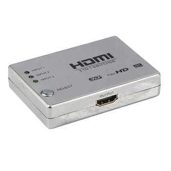 

HDMI Switcher 3 in and 1 out HD Rectangular Switcher Support 4K*2K 3D HDMI Switcher