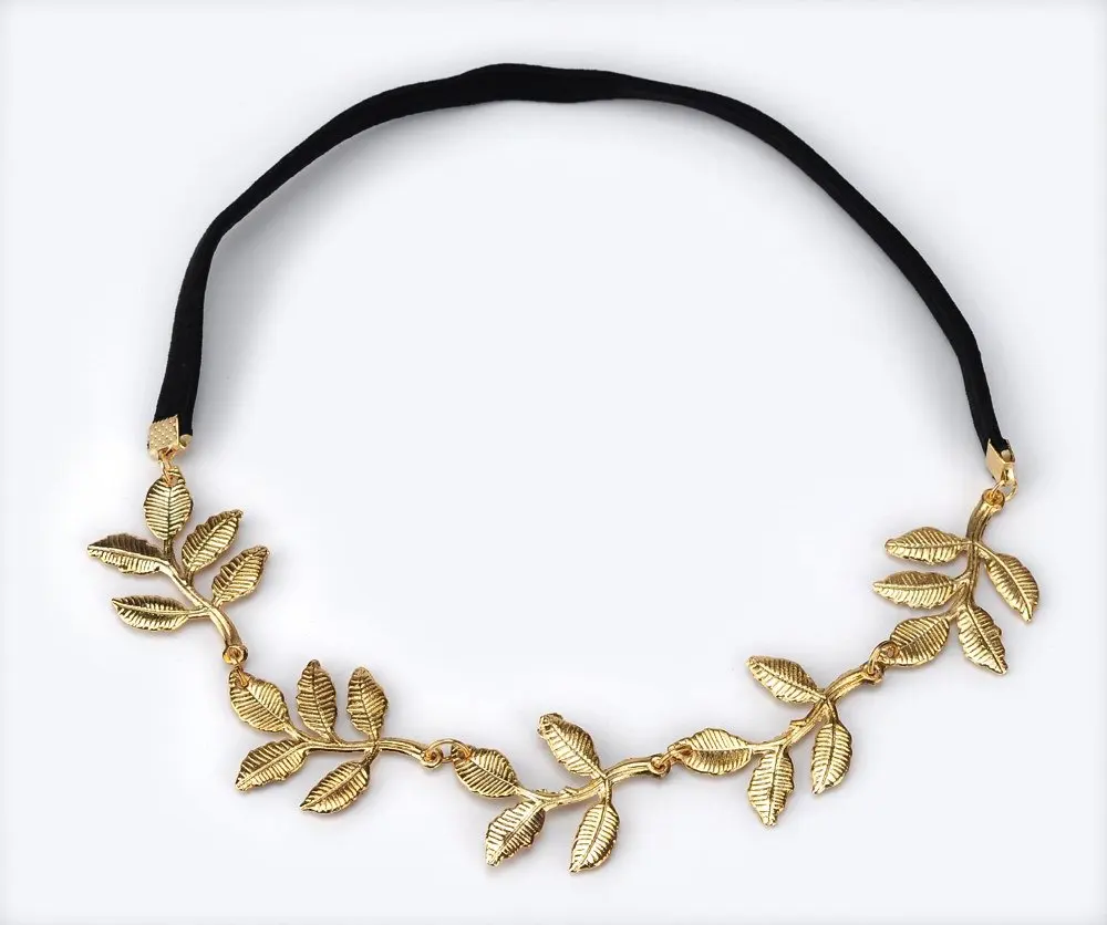 Купить 12 ШТ. Оливка листья повязка на голову голову частей цепь листья ...