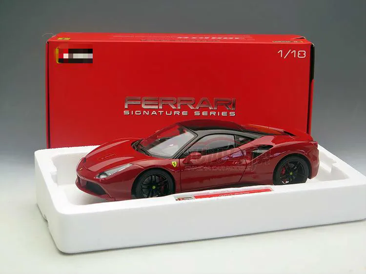 Литой металл Fine Edition 1/18 Supercar 488GTB Настольный дисплей коллекция моделей игрушек для детей