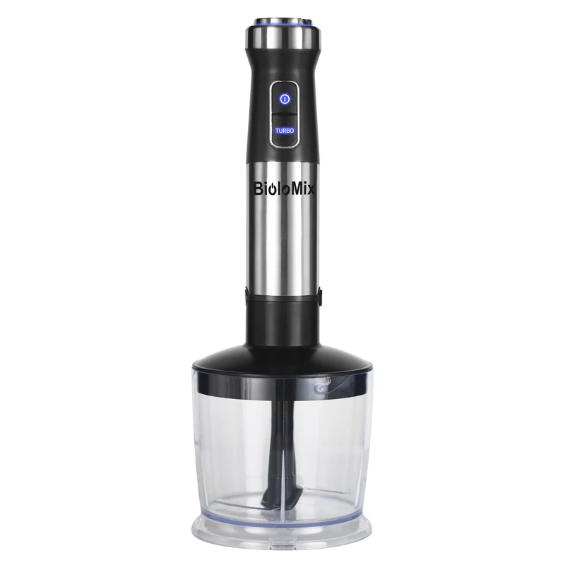 1100W High Speed Immersion Hand Stick Blender Mixer Includes 500mL Chopper and Whisk 600mL Smoothie