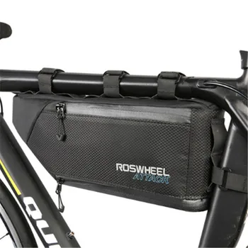 

ROSWHEEL Waterproof Bicycle Bag Storage Front Frame Tube Triangle Bag Cycling Firmly install Bike Accessories ATTACK SERIES