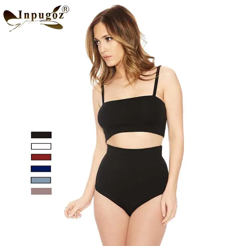 

2016 New Hot Swimsuit 2 Pieces Bodysuits Summer inner Playsuits Beach Wear Strap Short Sexy Rompers
