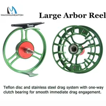 Maximumcatch High Grade 3/4/5/6/7/8WT 6061-T6 Aluminum Green/Blue Right Left-Handed Fly Fishing Reel with Spare Spool