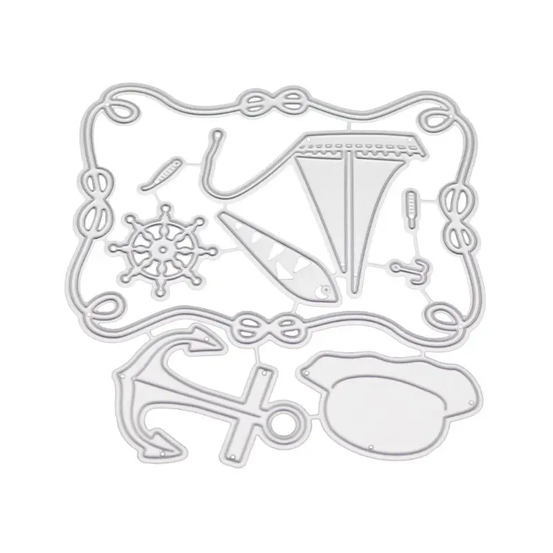 

Sea Metal Cutting Dies Stencil DIY Scrapbooking Album Stamp Paper Card Embossing Craft Decor