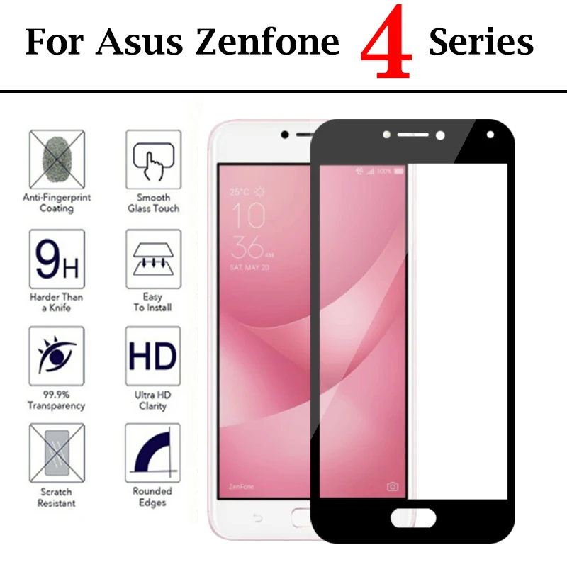Полное покрытие Защитное стекло для Asus Zenfone 4 Max ZC520KL ZC554KL Selfie ZD553KL защита экрана Tremp