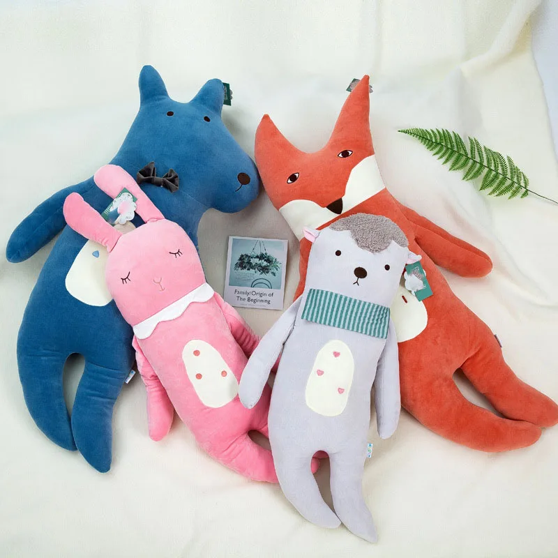 80cm Long Dog Pillow Plush Toys Soft Cushion Stuffed Animal Sheep Rabbit Fox Doll Sleep Sofa Bedroom Decor Kawaii Birthday Gift 80cm Long Dog Pillow Plush Toys Soft Cushion Stuffed Animal Sheep Rabbit Fox Doll Sleep Sofa Bedroom Decor Kawaii Birthday Gift