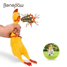 Benepaw резиновые Кричащие Куриные игрушки для собак безопасные интерактивные пищащие игрушки для собак Новинка забавные звуковые товары для щенков маленькие и большие
