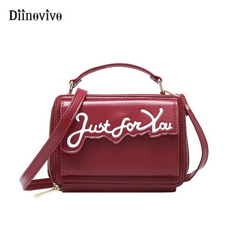 

DIINOVIVO Fashion Designer Women Shoulder Bag Luxury Leather Simple Handbag Wallet Female Travel Hand Bag Hot Sale Flap WHDV0750