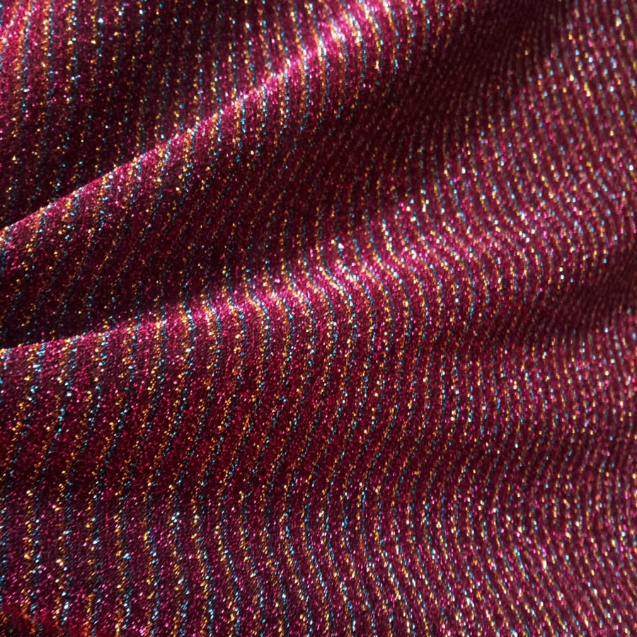 sparkling fabric shiny stripes shimmer decoration fashionable material