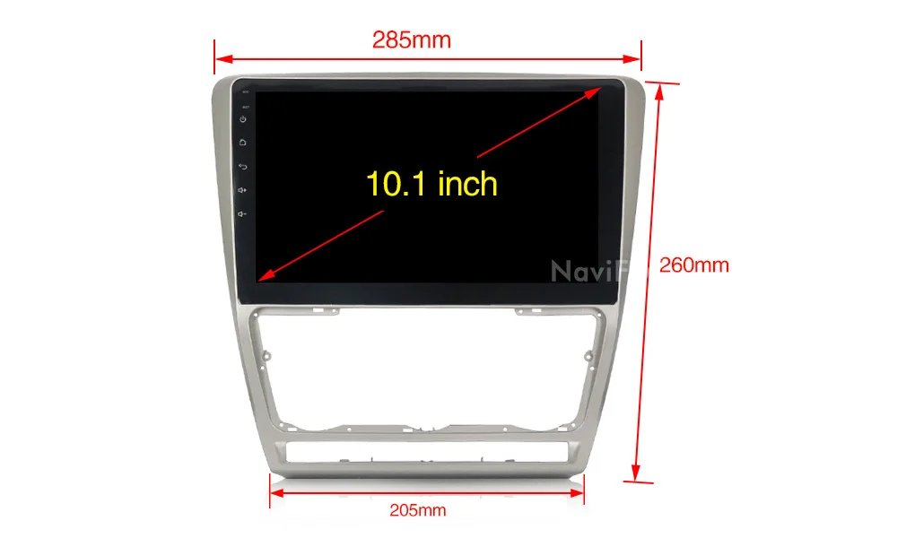 Best NaviFly Android8.1 Russian menu Car radio FM cassette for SKODA Octavia 2 2011-2013 A5 free shipping GPS BT 4g WIFI 7