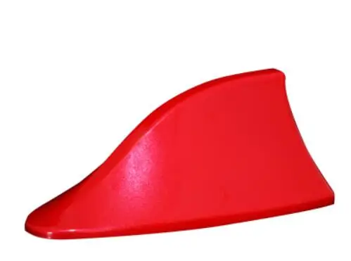 Roof Shark Fin Car Shark Antenna Radio FM/AM Signal Design Aerials Antenna For Universal ALL Car Model - Color: Red