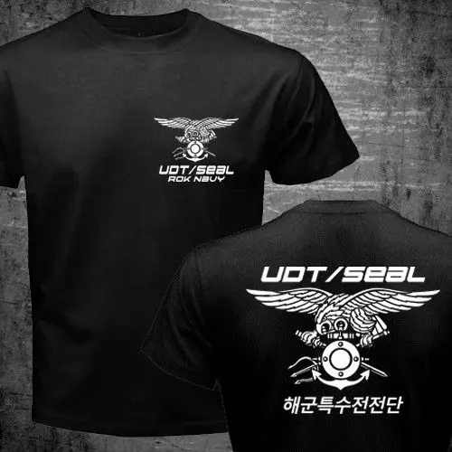 2019 крутая Новая Южная Корея Rok Navy Udt/печать спецназ Военная футболка