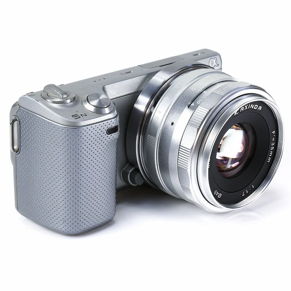 Ручная линза Sony NEX3N NEX5T NEX6 NEX7 Большая диафрагма 35 F1.7 ручная для NEX F3 a3000 a5000 a5100 a6000