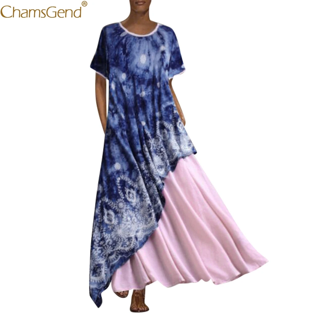 Vintage Summer Dresses Women 2019 Dresses Woman Party Night Long Party Dresses Printed Short Sleeve Maxi Dress Pockets Jul Vintage Summer Dresses Women 2019 Dresses Woman Party Night Long Party Dresses Printed Short Sleeve Maxi Dress Pockets Jul