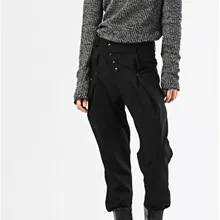 Весенняя и Летняя мужская новая одежда, модные повседневные штаны с большим карманом, штаны-шаровары, штаны с низкой посадкой, сценические костюмы певицы, брюки