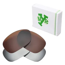 2 пары Mryok поляризованные Сменные линзы для солнцезащитных очков Оукли C Wire 2011 Серебряный Титан и бронзовый, коричневый