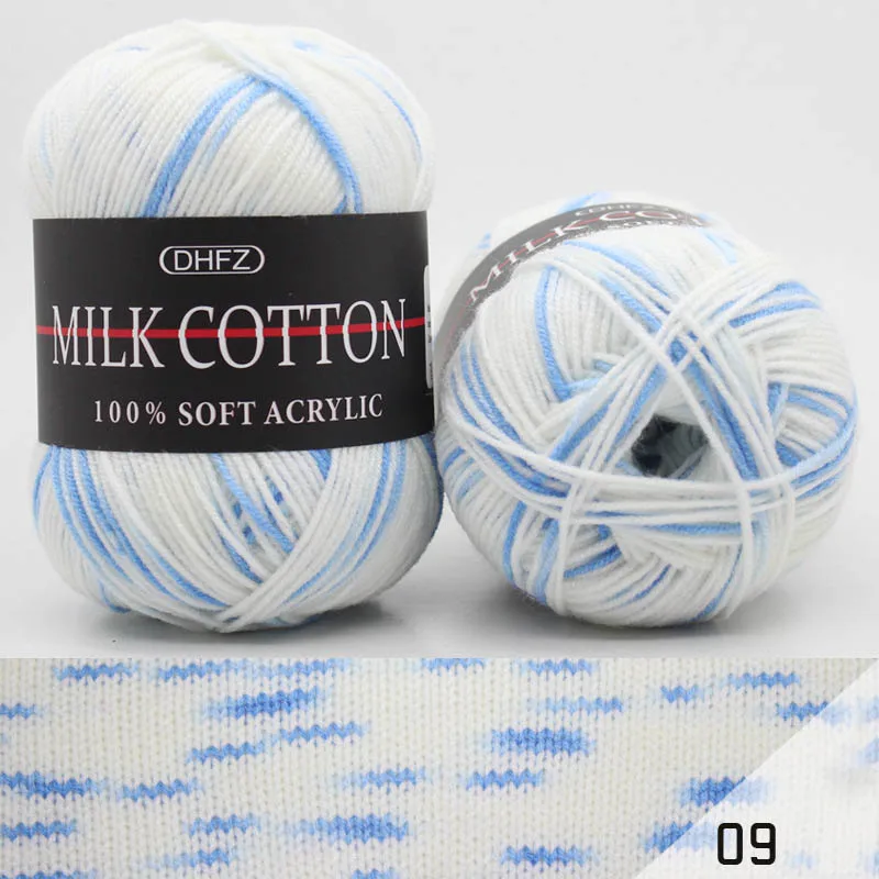 as show Dropshipping 1 Pcs 3 Ply 50g DIY Assorted Color Hand-woven Crochet Knitting Yarn Skeins P666 - Цвет: as show