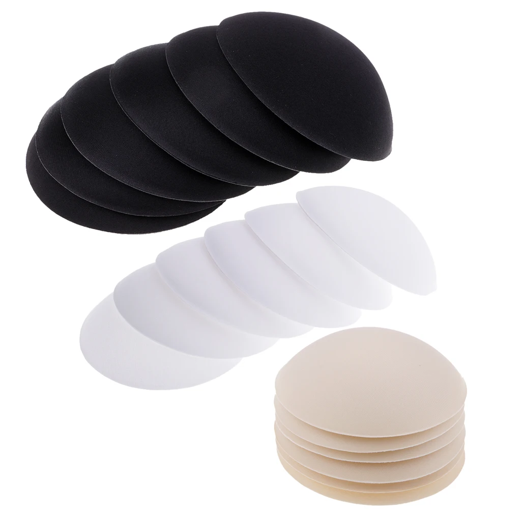 9 Pairs Breathable Summer Breast Bra Bikini Inserts Chest Pad Women Swimsuit Padding Inserts Sponge Foam Bra Pads Chest Cups