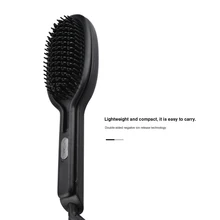 Бигуди для волос Расческа для прямых волос керамический нагрев отрицательные лоники электрические щетки для волос Инструменты для укладки Регулируемая температура