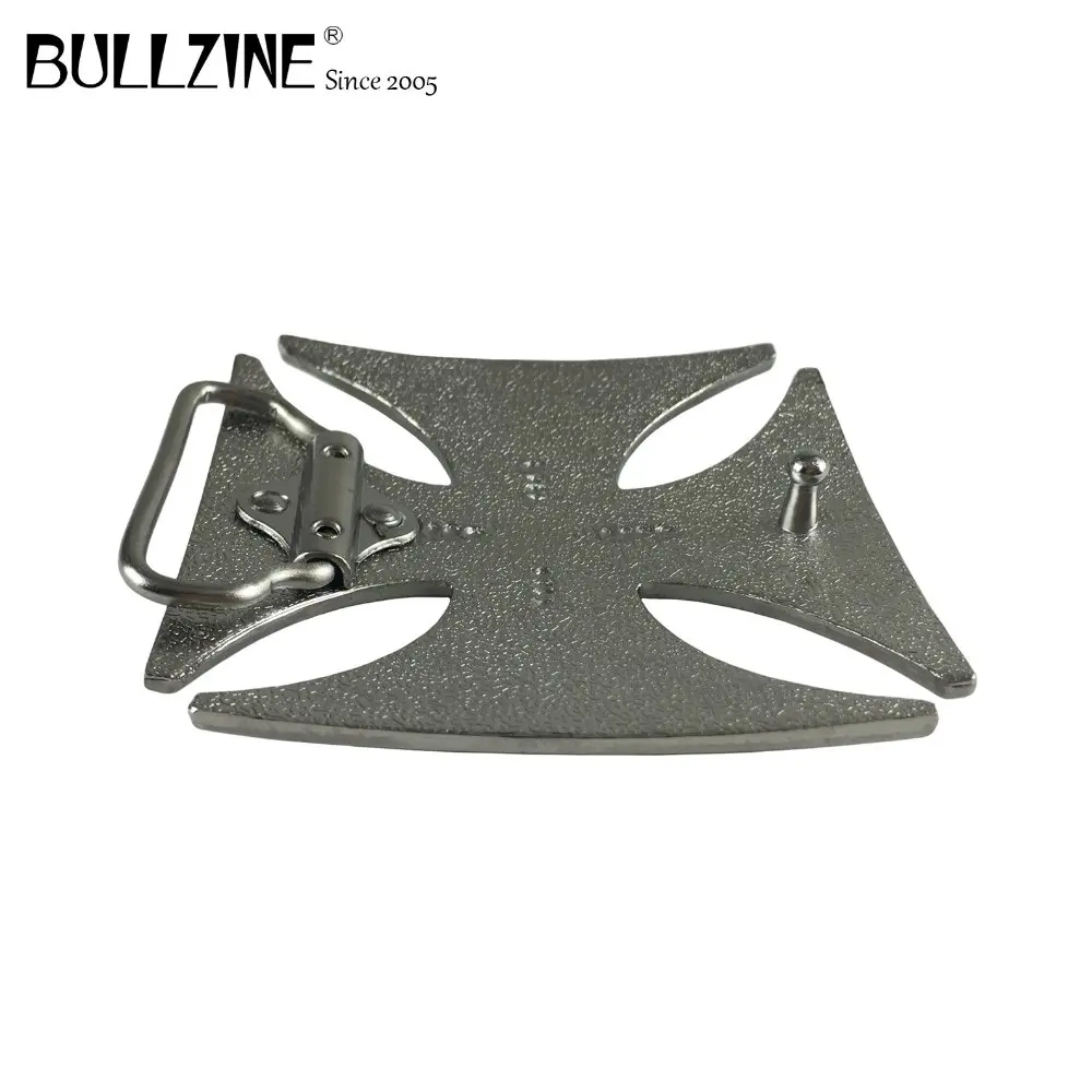 Черный ковбойский ремень для джинсов Bullzine с серебристой отделкой ширина 4 см