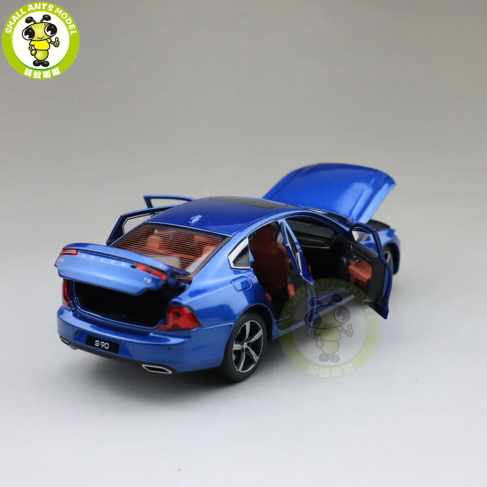  1/32 JACKIEKIM Volvo S90 shock absorption version Diecast Model CAR Toys for kids Boy girl Gifts
