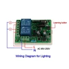 QIACHIP 433MHz Universal Remote Control Switch 220V 2CH Code 1527 Transmitter Remote Control RF Relay Receiver For Light Switch ► Photo 2/6