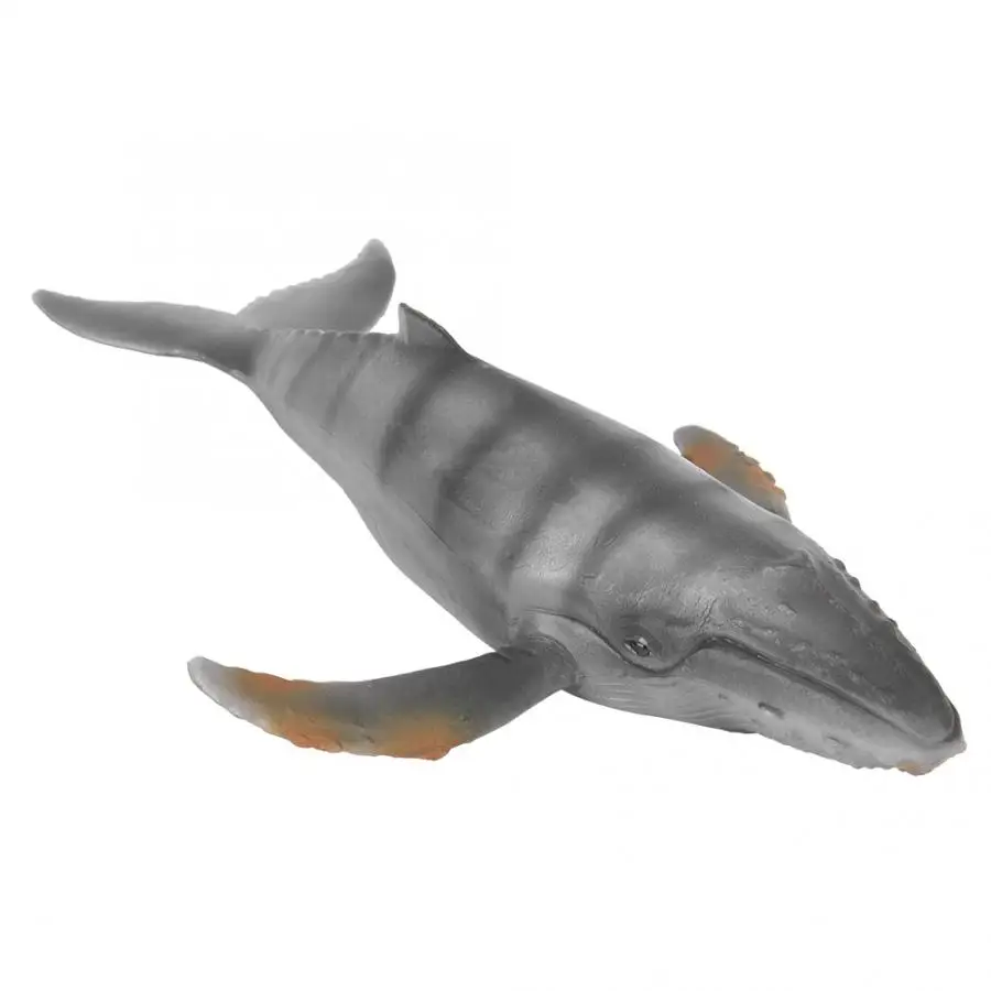 

1Pcs Artificial Simulation Small Gray Whale Figures Model Toy Baby Kids Ocean Animals Action Figures Children Educational Toy