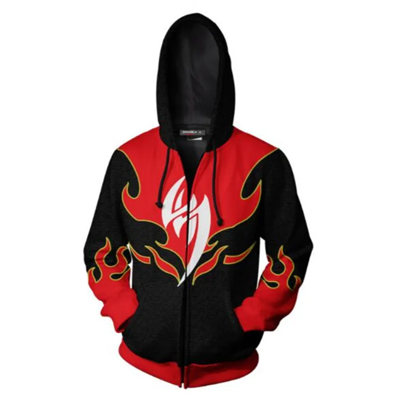 Костюм для косплея Tekken Kazama Jin худи на молнии Мужской и Женский Повседневный