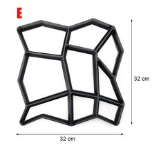 2019 Black Plastic Making DIY Paving Mould Home Garden Floor Road Concrete Stepping Driveway Stone Path Mold Patio Maker