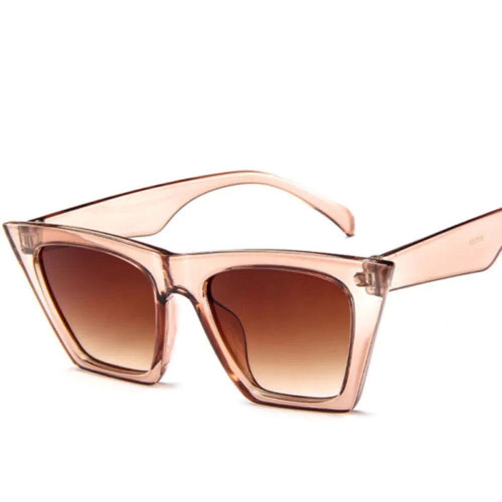 Горячая распродажа новые винтажные Ретро женские солнцезащитные очки кошачий Глаз Модные негабаритные очки для женщин модные солнцезащитные очки Gafas UV400 De Sol - Цвет оправы: B