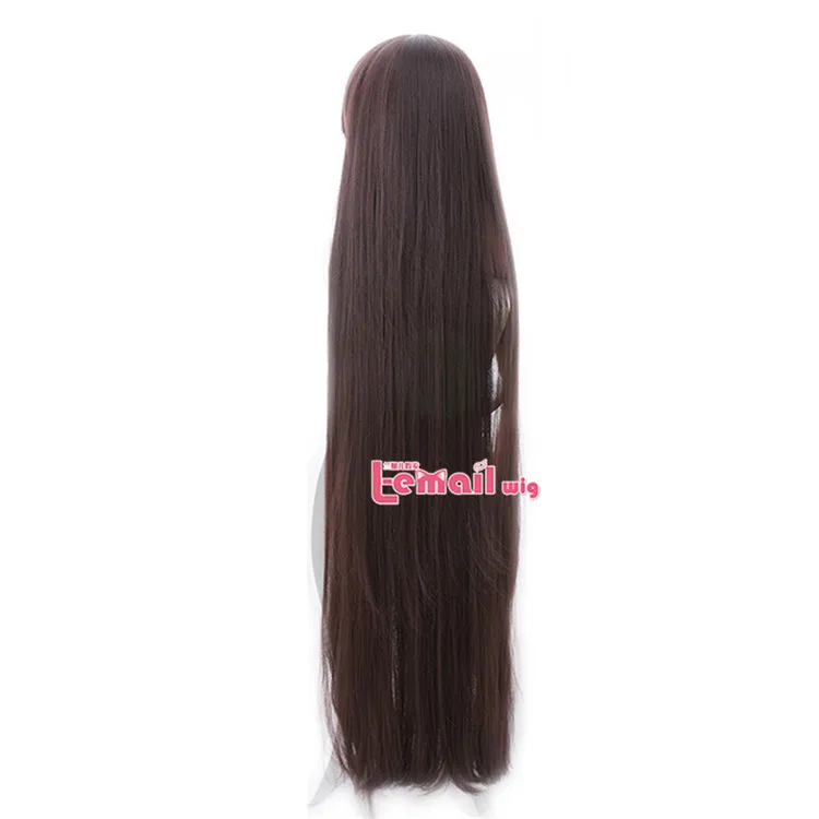 Парик L-email игры Fate Grand Order Yu Miaoyi Косплей парики 120 см красный коричневый термостойкие синтетические волосы Perucas Косплей парик