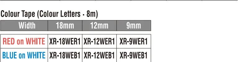 1 шт. совместимый черный на Красной XR-18RD1 18 мм Ленточные Стикеры для EZ принтеры этикеток