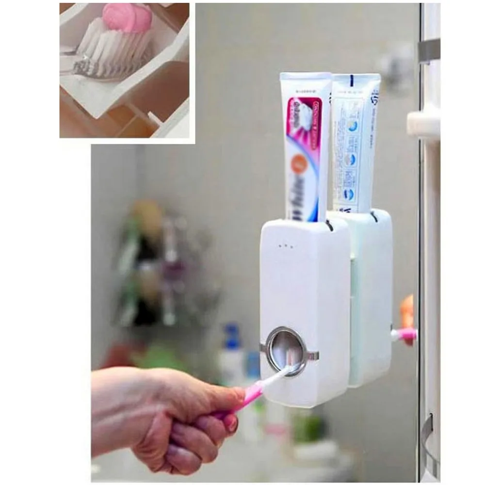 2019-High-Quality-Bathroom-Sets-New-Automatic-Toothpaste-Dispenser-Toothbrush-Holder-Set (4)